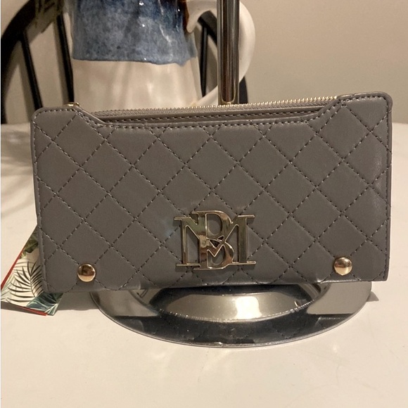 Handbags - Elegant Gray Quilted Women's Wallet